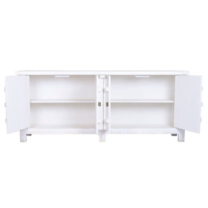 Skänk Home ESPRIT Vit Almträ 230 x 48 x 96 cm finns hos Nordekko