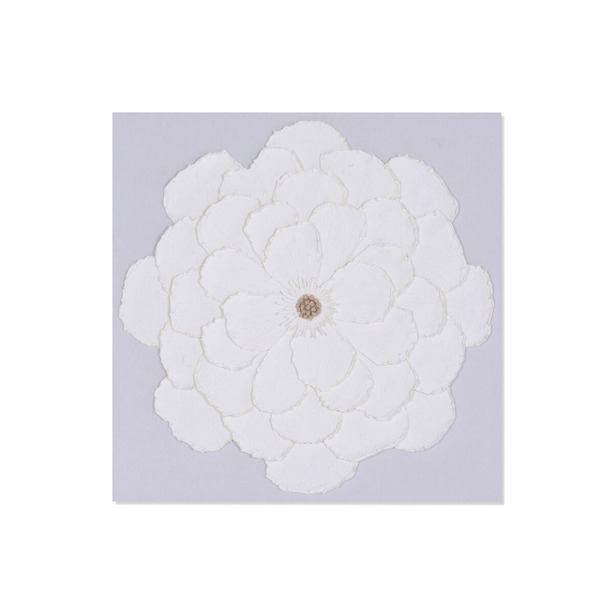 Tavla Home ESPRIT Vit Blomster Shabby Chic 120 X 7 X 120 CM finns hos Nordekko