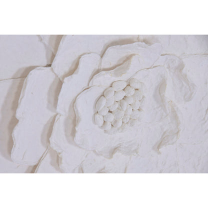 Tavla Home ESPRIT Vit Blomster Shabby Chic 120 X 7 X 120 CM finns hos Nordekko