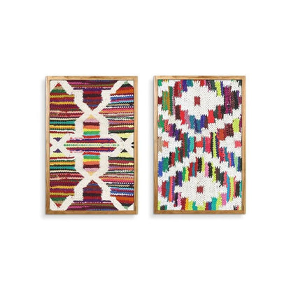 Tavla Home ESPRIT Boho Med relief 40 x 3 x 60 cm (2 antal) finns hos Nordekko