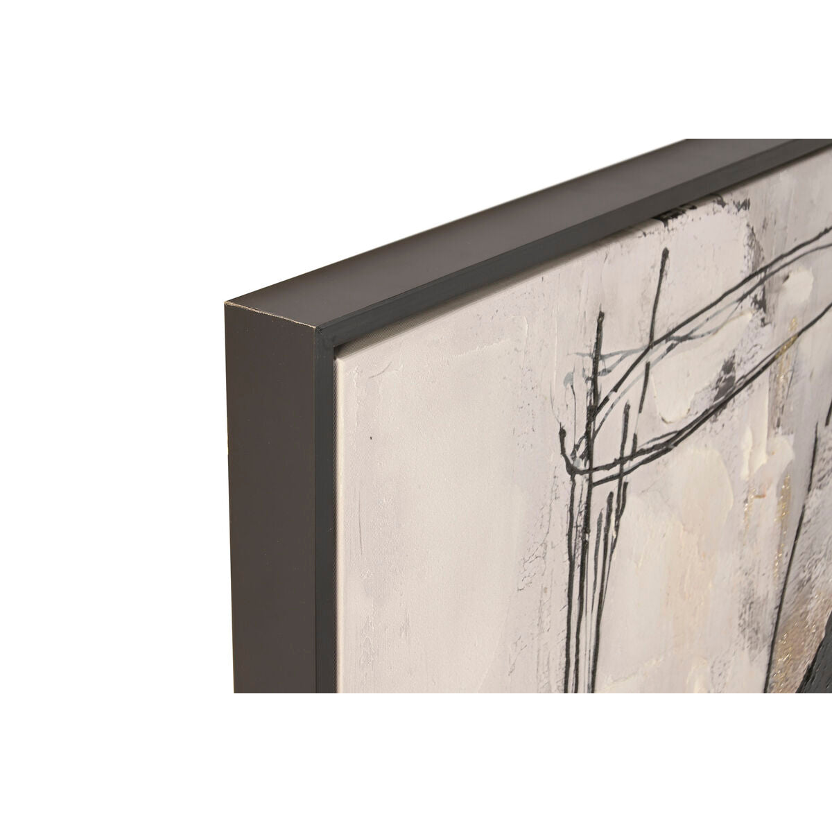 Tavla Home ESPRIT Svart Grå Modern 103 x 4 x 143 cm (2 antal) finns hos Nordekko