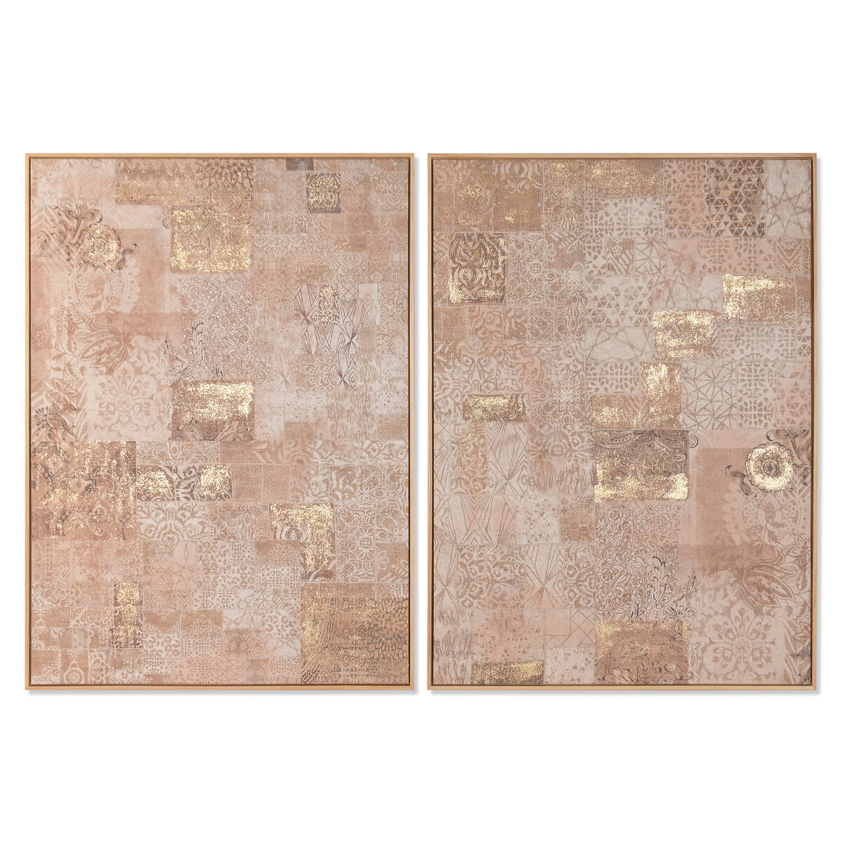 Tavla Home ESPRIT Brun Indier 103 x 4 x 143 cm (2 antal) finns hos Nordekko