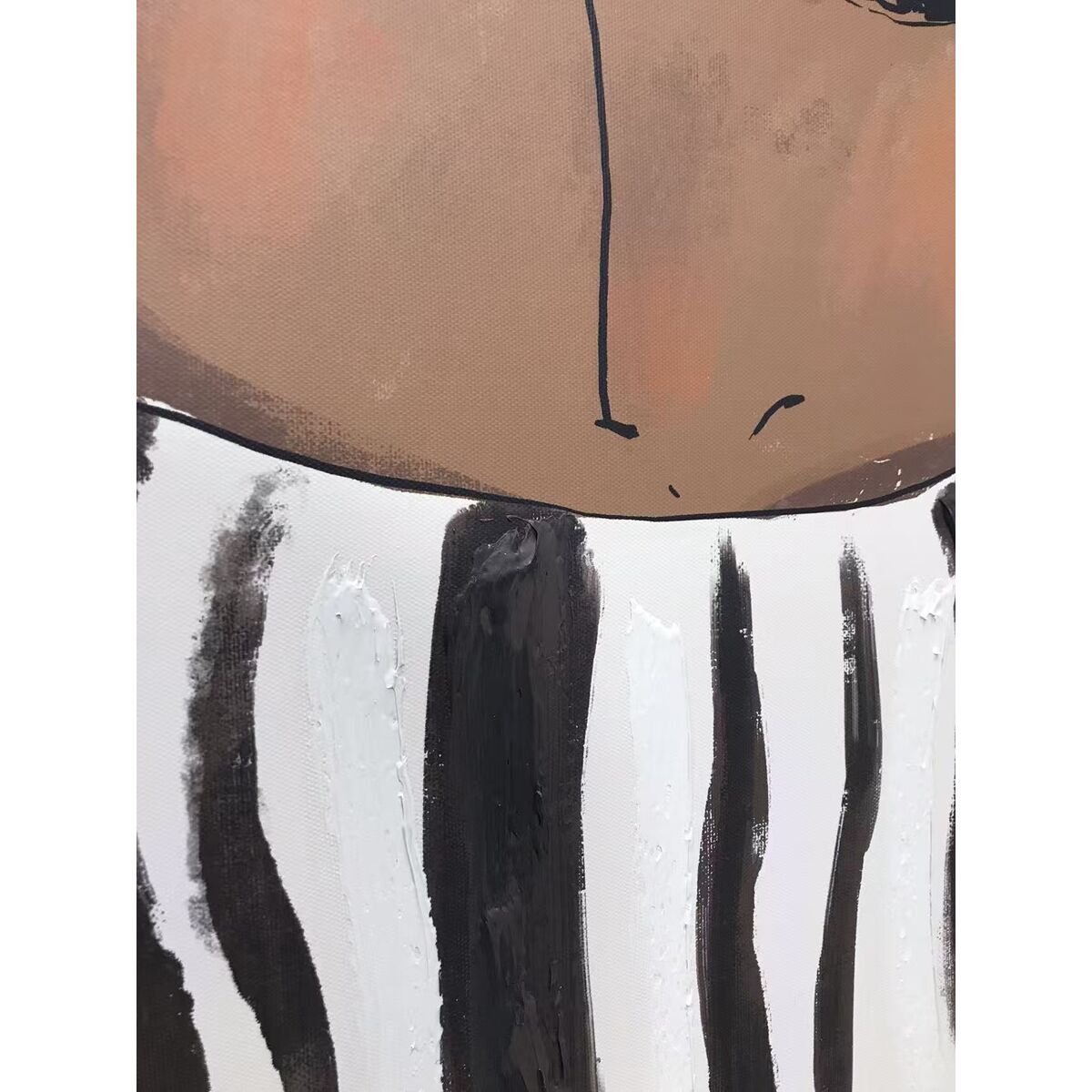 Tavla Home ESPRIT Brun Svart Kvinna Med relief Urban 100 x 4 x 140 cm (2 antal) finns hos Nordekko