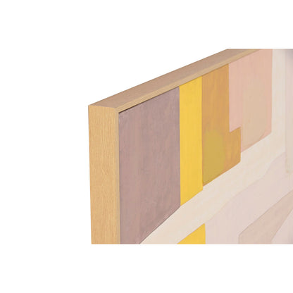 Tavla Home ESPRIT Gul Beige Med relief Urban 90 x 4 x 120 cm (2 antal) finns hos Nordekko