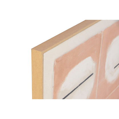Tavla Home ESPRIT Vit Svart Beige Modern Med relief Urban 90 x 4 x 120 cm (2 antal) finns hos Nordekko