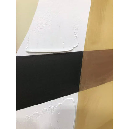Tavla Home ESPRIT Brun Beige Abstrakt Med relief Urban 140 x 4 x 100 cm (2 antal) finns hos Nordekko