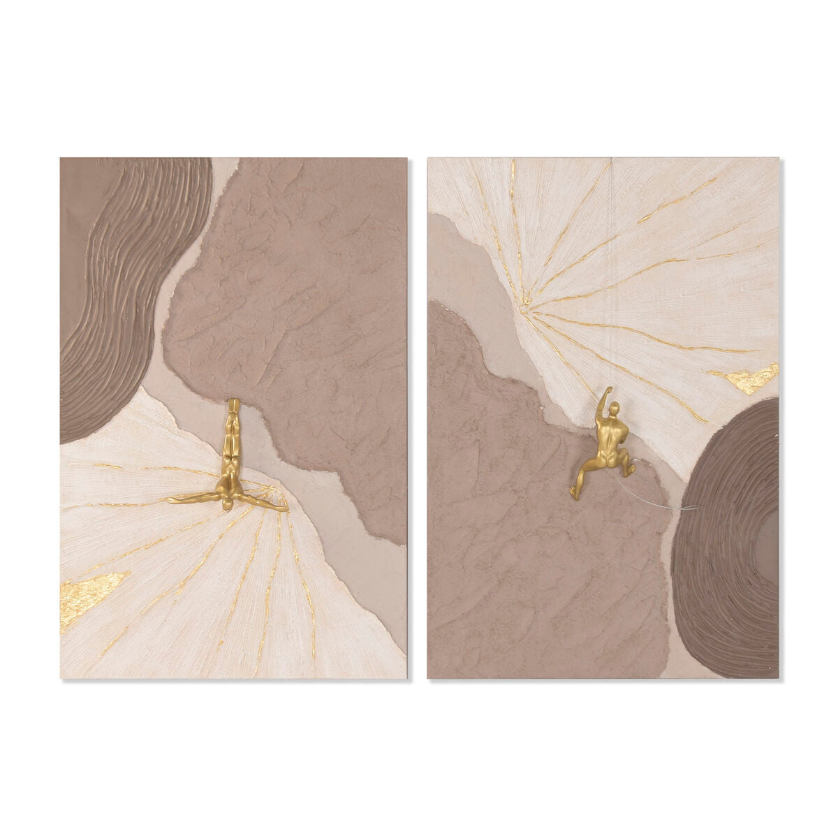 Tavla Home ESPRIT Beige Modern (2 antal) finns hos Nordekko