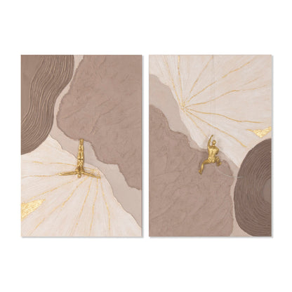 Tavla Home ESPRIT Beige Modern (2 antal) finns hos Nordekko