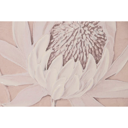 Tavla Home ESPRIT Vit Beige Virágok Traditionell (2 antal) finns hos Nordekko