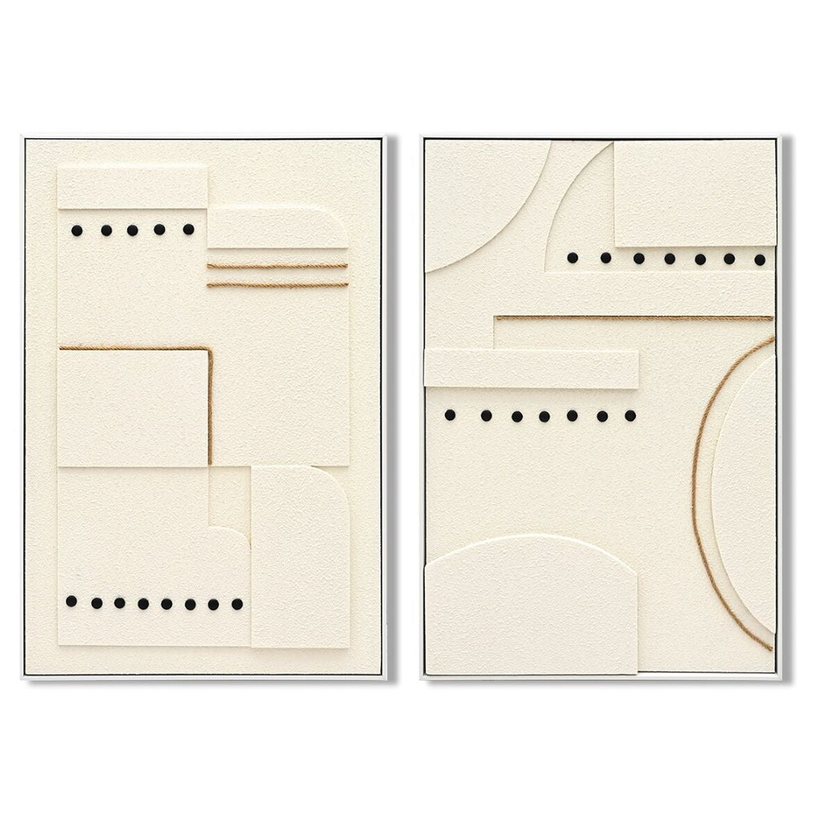 Tavla Home ESPRIT Vit Modern Skandinavisk 62 x 4,5 x 92 cm (2 antal) finns hos Nordekko