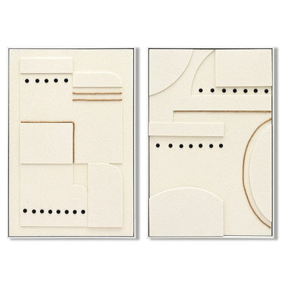 Tavla Home ESPRIT Vit Modern Skandinavisk 62 x 4,5 x 92 cm (2 antal) finns hos Nordekko
