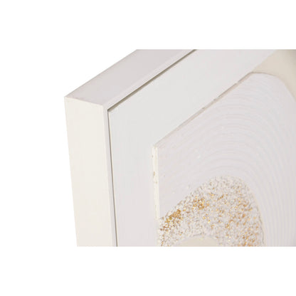 Tavla Home ESPRIT Vit Beige Abstrakt Skandinavisk 82 x 4,5 x 82 cm (2 antal) finns hos Nordekko