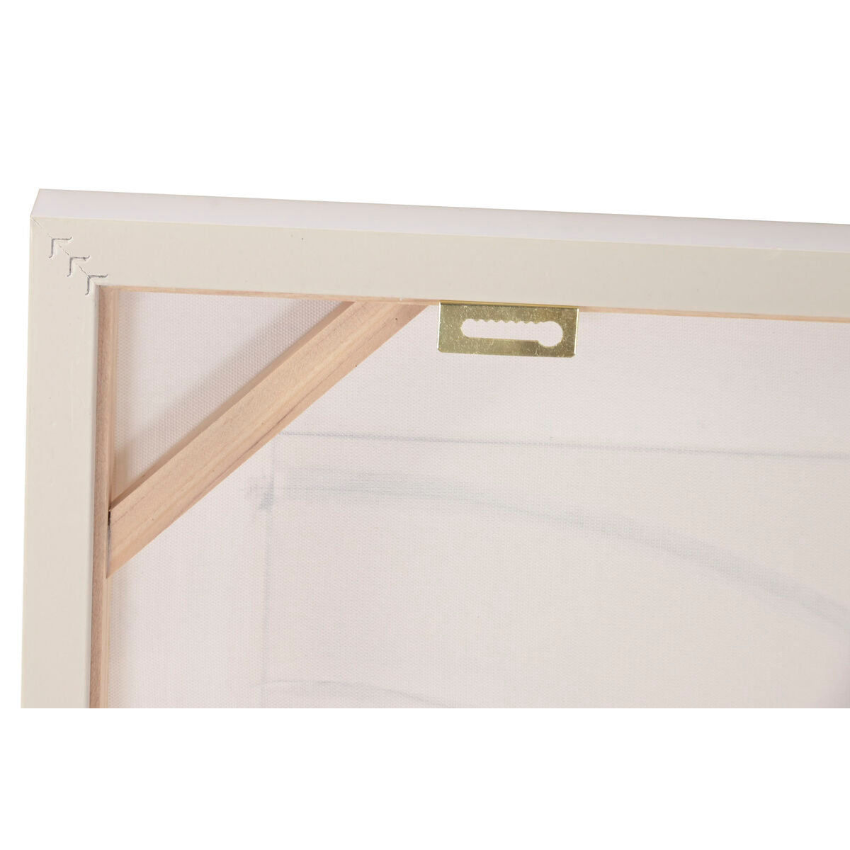 Tavla Home ESPRIT Vit Beige Abstrakt Skandinavisk 82 x 4,5 x 82 cm (2 antal) finns hos Nordekko
