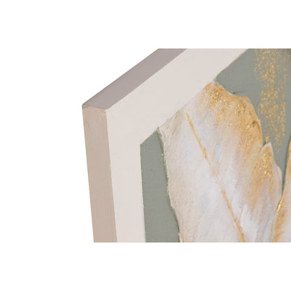 Tavla Home ESPRIT Grön Beige Palmer Tropiskt 100 x 3 x 100 cm (2 antal) finns hos Nordekko