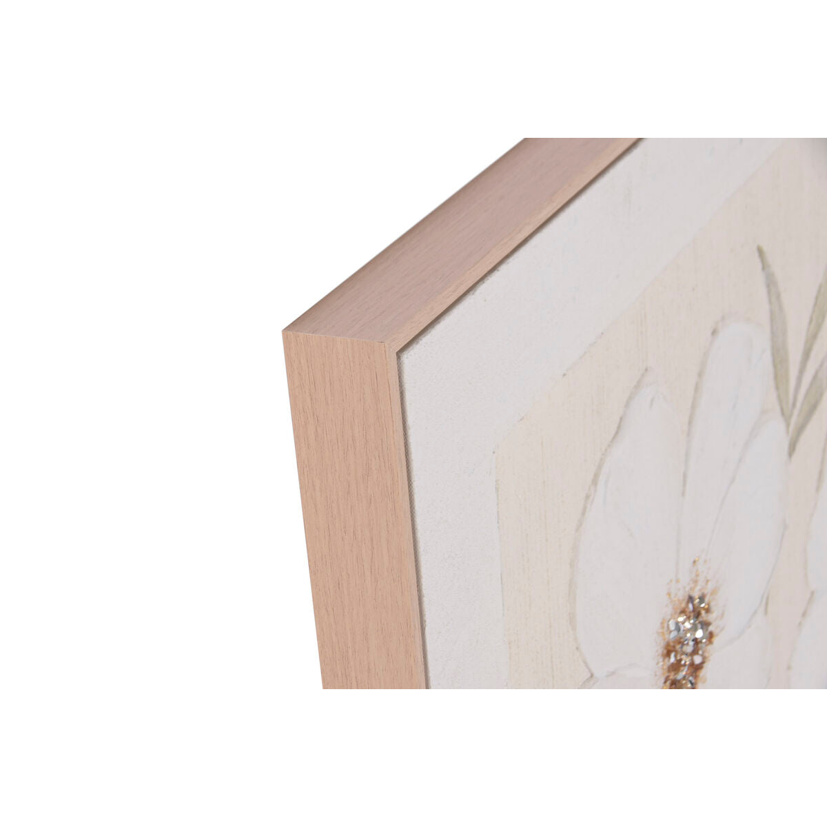 Tavla Home ESPRIT Vit Beige Virágok Shabby Chic 92 x 4,5 x 122 cm (2 antal) finns hos Nordekko