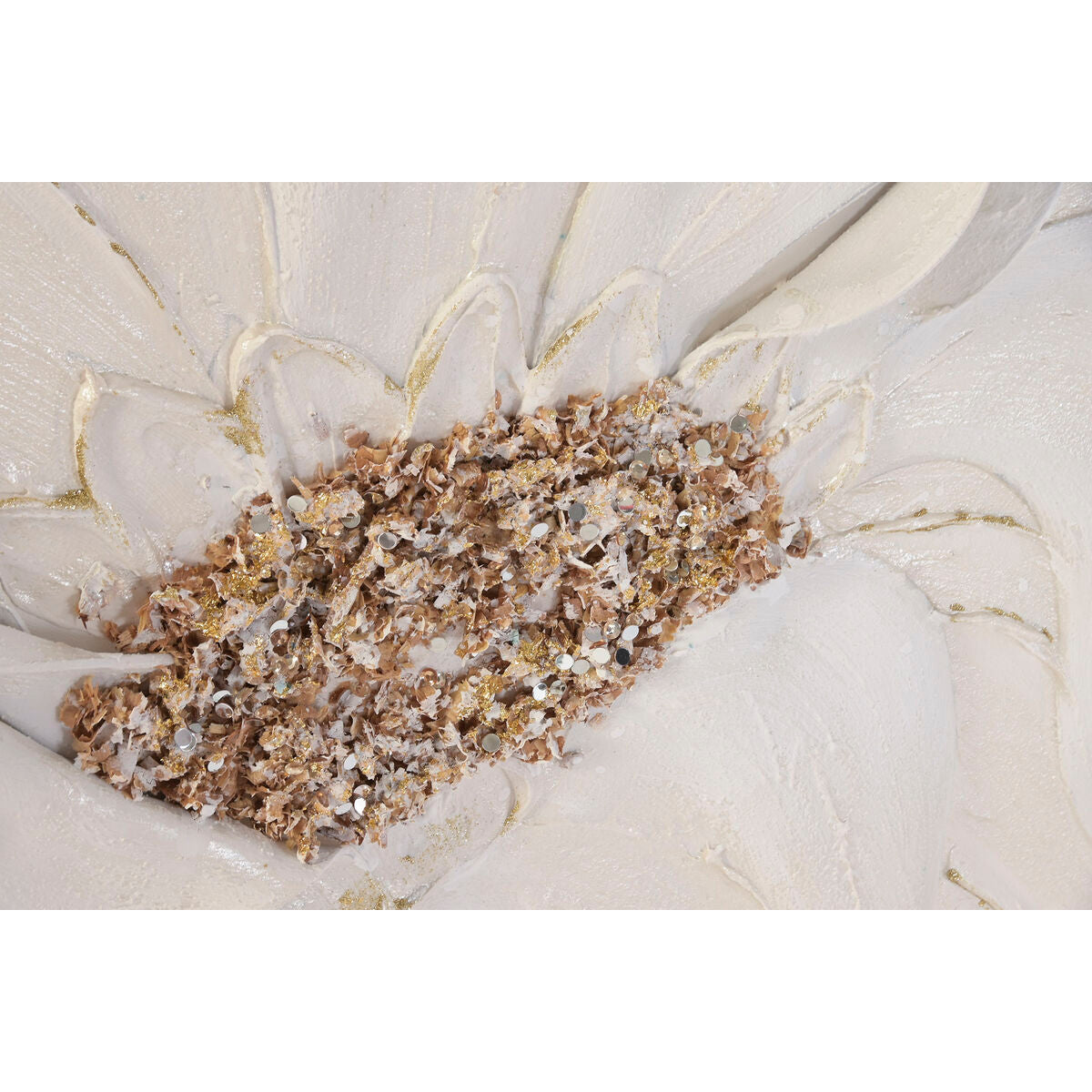 Tavla Home ESPRIT Vit Beige Blomster Shabby Chic (2 antal) finns hos Nordekko