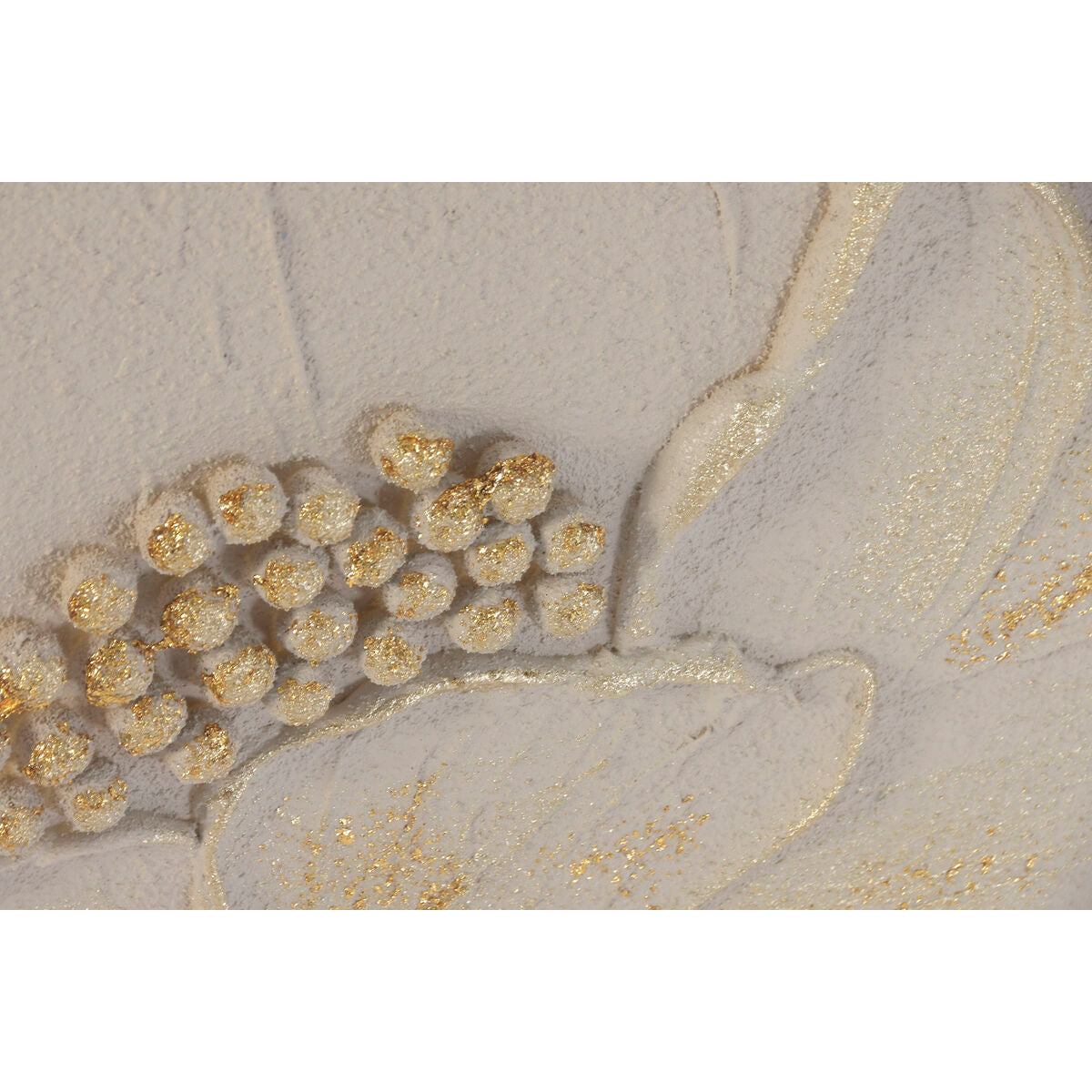 Tavla Home ESPRIT Beige Gyllene Blomster Shabby Chic 62 x 4,5 x 62 cm (2 antal) finns hos Nordekko