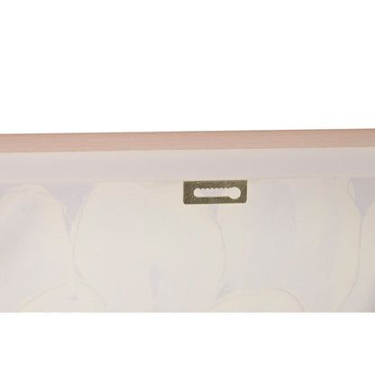 Tavla Home ESPRIT Beige Gyllene Blomster Shabby Chic 62 x 4,5 x 62 cm (2 antal) finns hos Nordekko