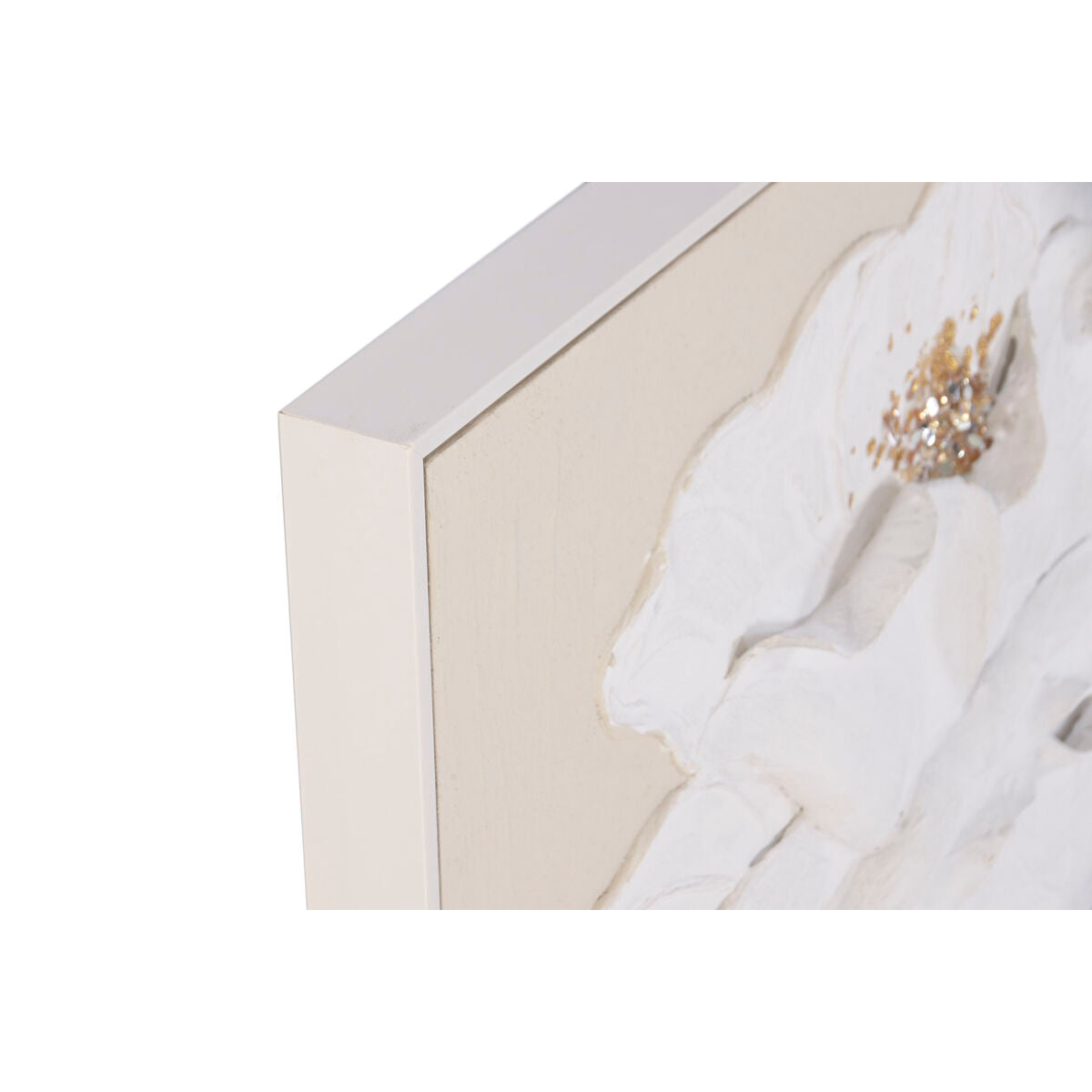 Tavla Home ESPRIT Vit Beige Blomster Shabby Chic 82 x 5 x 82 cm (2 antal) finns hos Nordekko