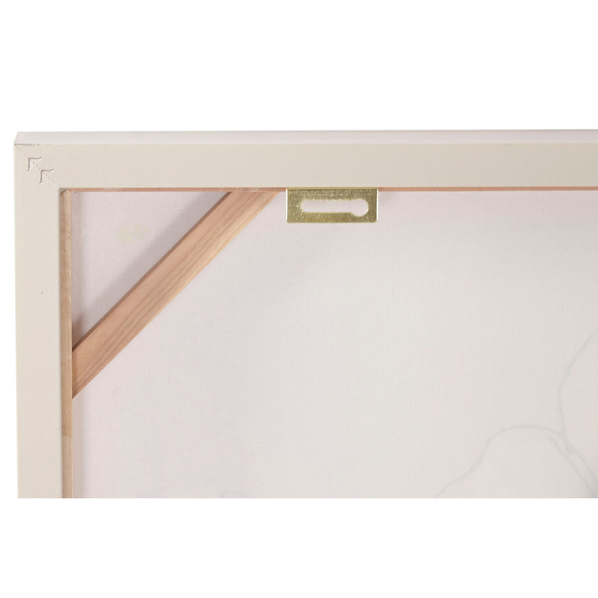 Tavla Home ESPRIT Vit Beige Blomster Shabby Chic 82 x 5 x 82 cm (2 antal) finns hos Nordekko