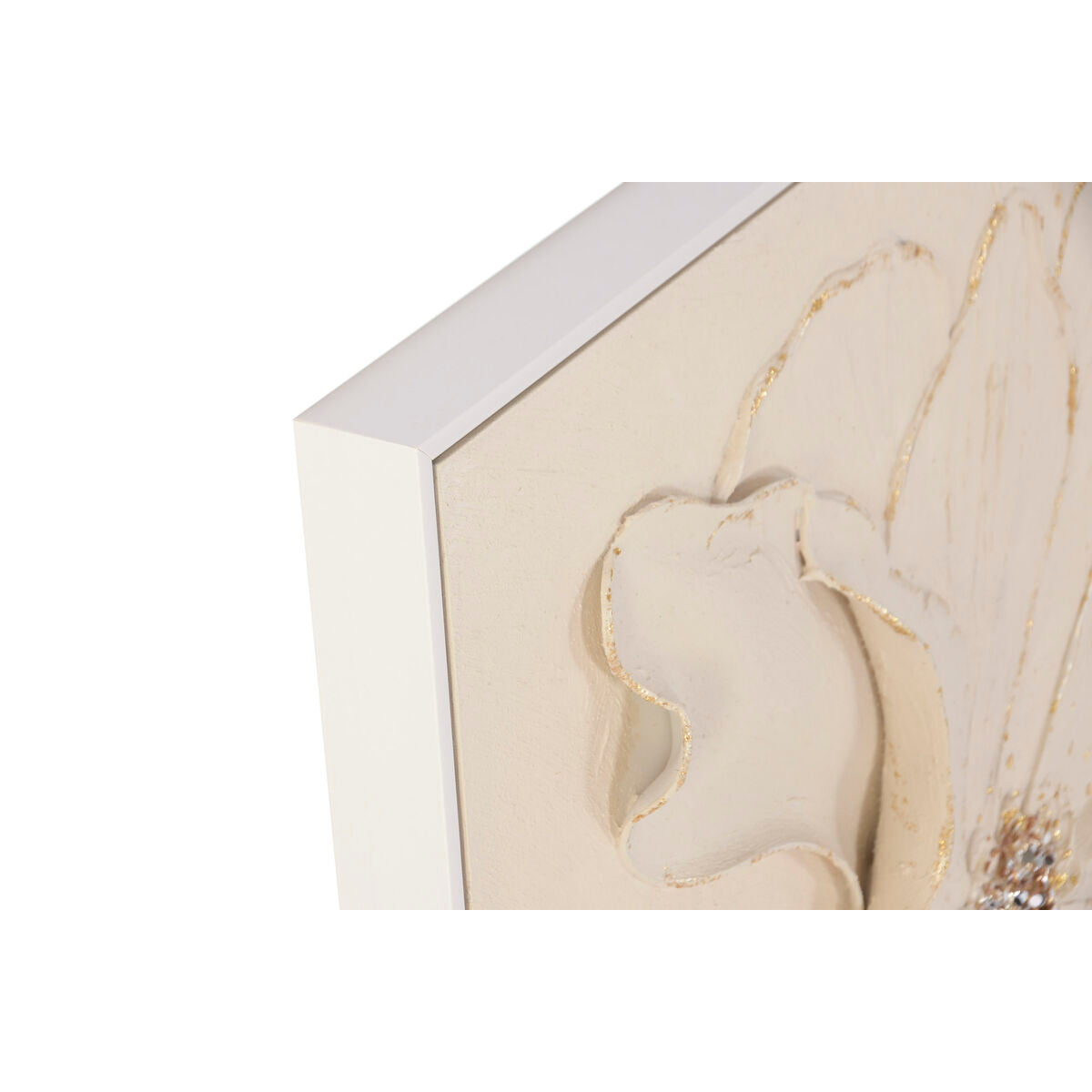 Tavla Home ESPRIT Beige Blomster Shabby Chic 82 x 4,5 x 82 cm (2 antal) finns hos Nordekko