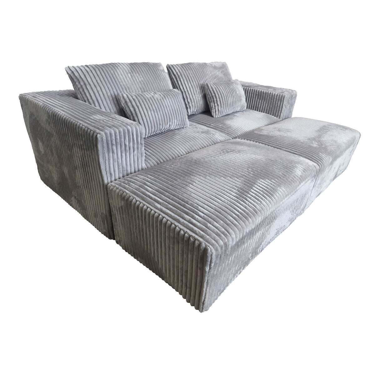 Soffa Home ESPRIT Ljusgrå Scandi 220 x 158 x 91 cm finns hos Nordekko