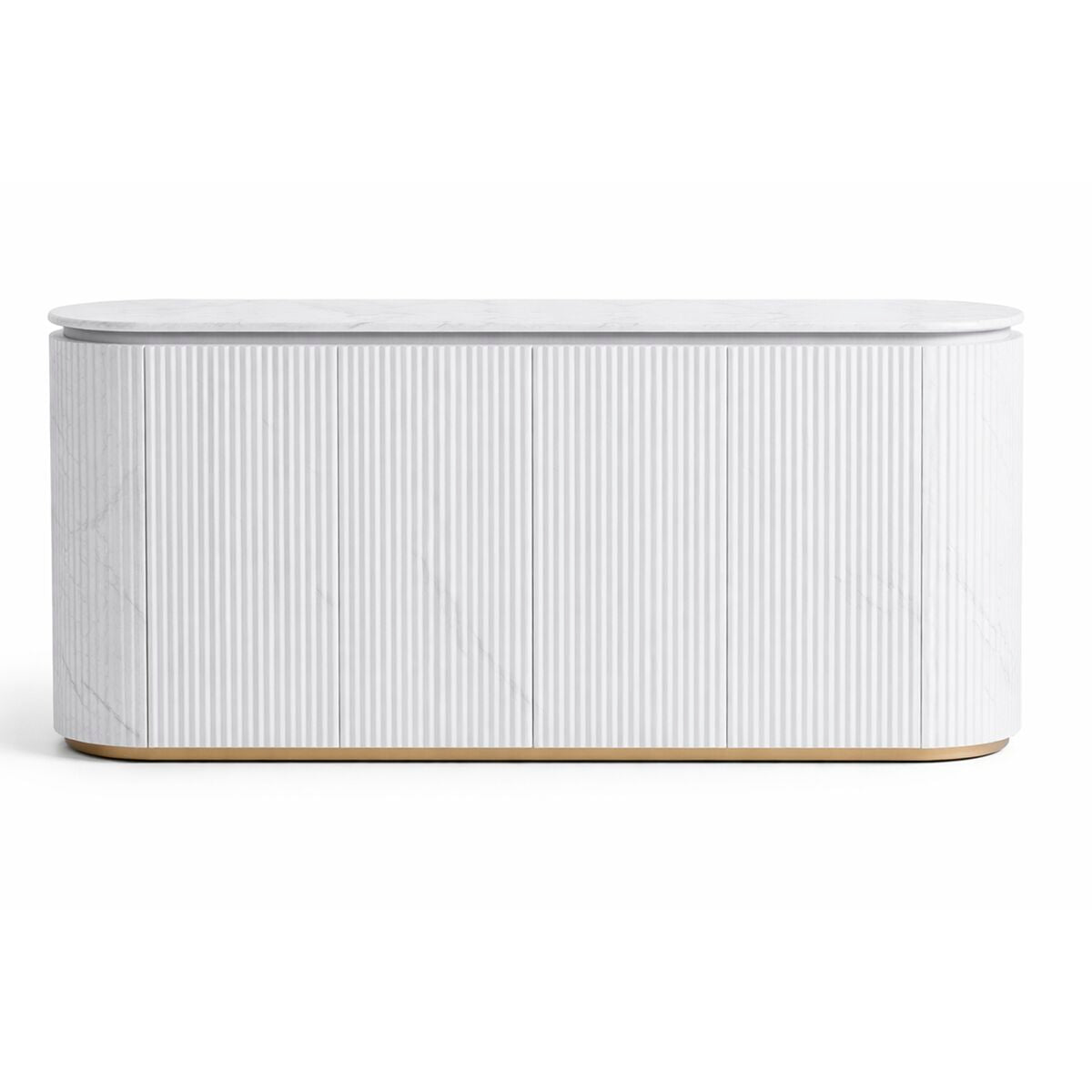 Skänk Home ESPRIT Vit Granit Trä MDF 180 x 40 x 85 cm finns hos Nordekko