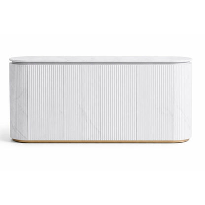 Skänk Home ESPRIT Vit Granit Trä MDF 180 x 40 x 85 cm finns hos Nordekko