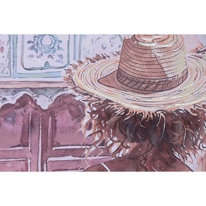 Tavla Home ESPRIT Arab chica 80 x 3,5 x 120 cm (2 antal) finns hos Nordekko