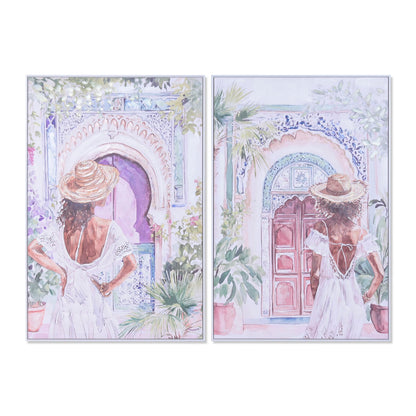 Tavla Home ESPRIT Arab chica 80 x 3,5 x 120 cm (2 antal) finns hos Nordekko