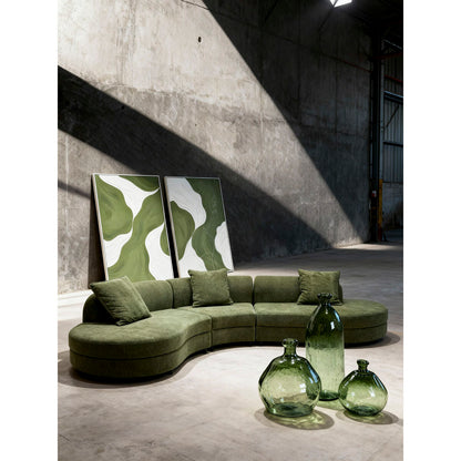 Tavla Home ESPRIT Vit Grön Abstrakt Urban 80 x 4,3 x 120 cm (2 antal) finns hos Nordekko