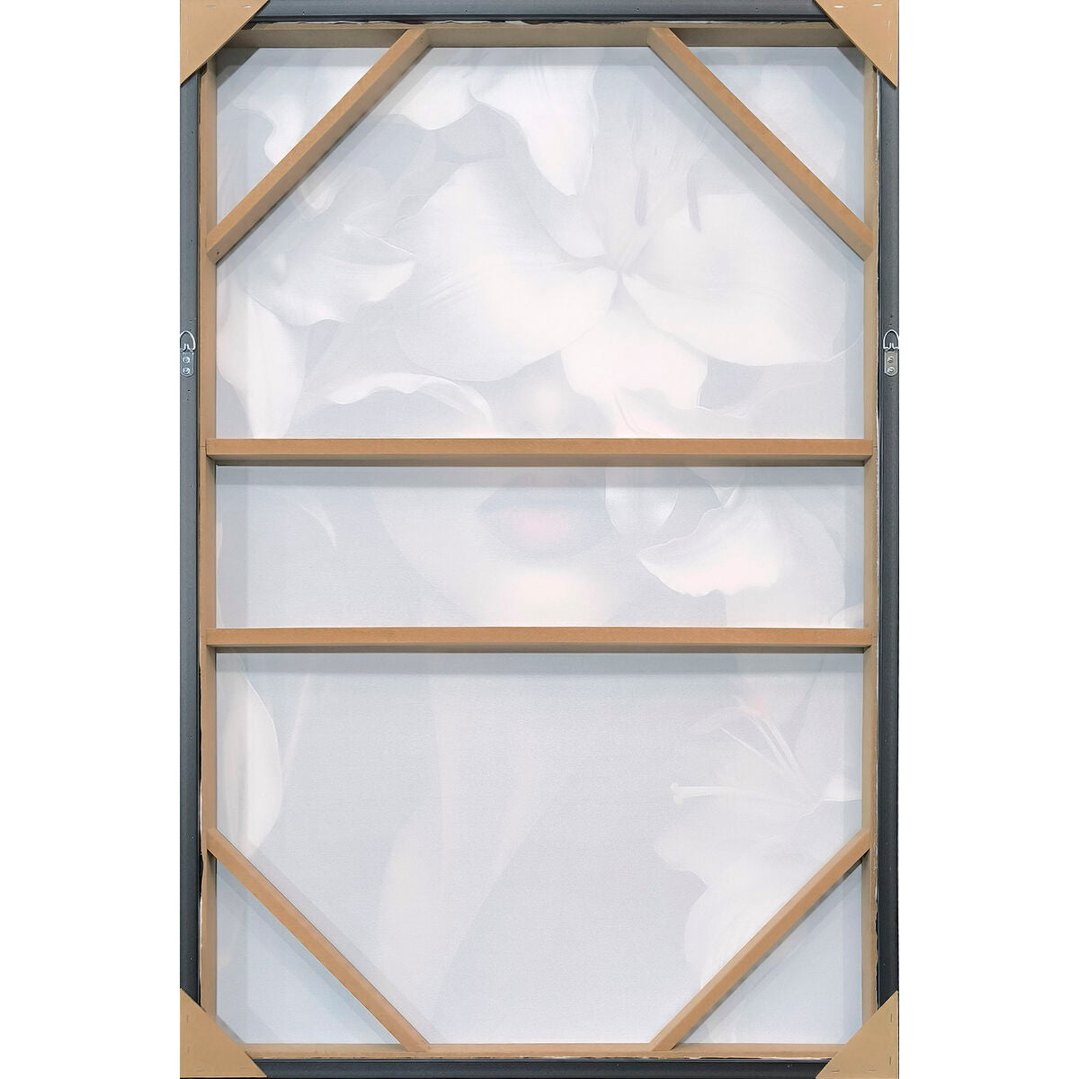 Tavla Home ESPRIT Vit Svart Kvinna Sammet 80 x 4,5 x 120 cm (2 antal) finns hos Nordekko