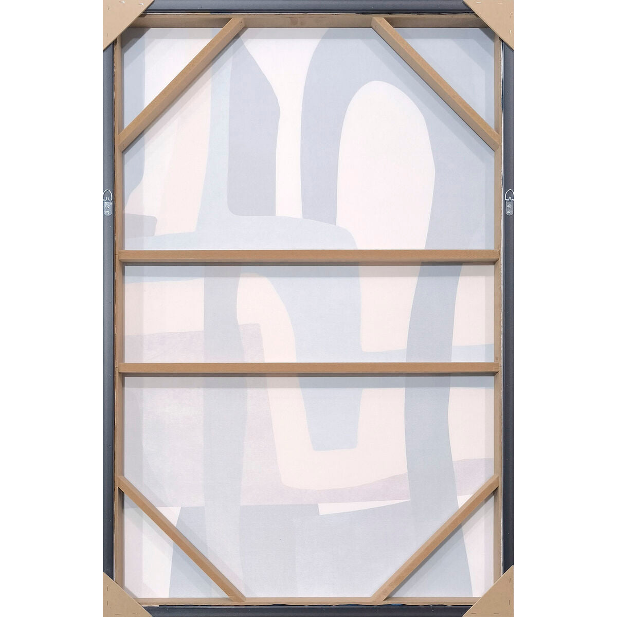 Tavla Home ESPRIT Gul Blå Abstrakt Sammet Urban 80 x 4,5 x 120 cm (2 antal) finns hos Nordekko