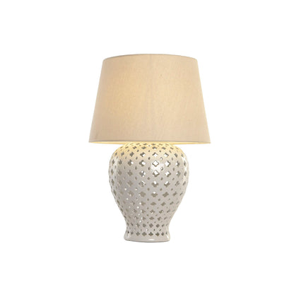 Bordslampa Home ESPRIT Vit Beige 220 V finns hos Nordekko