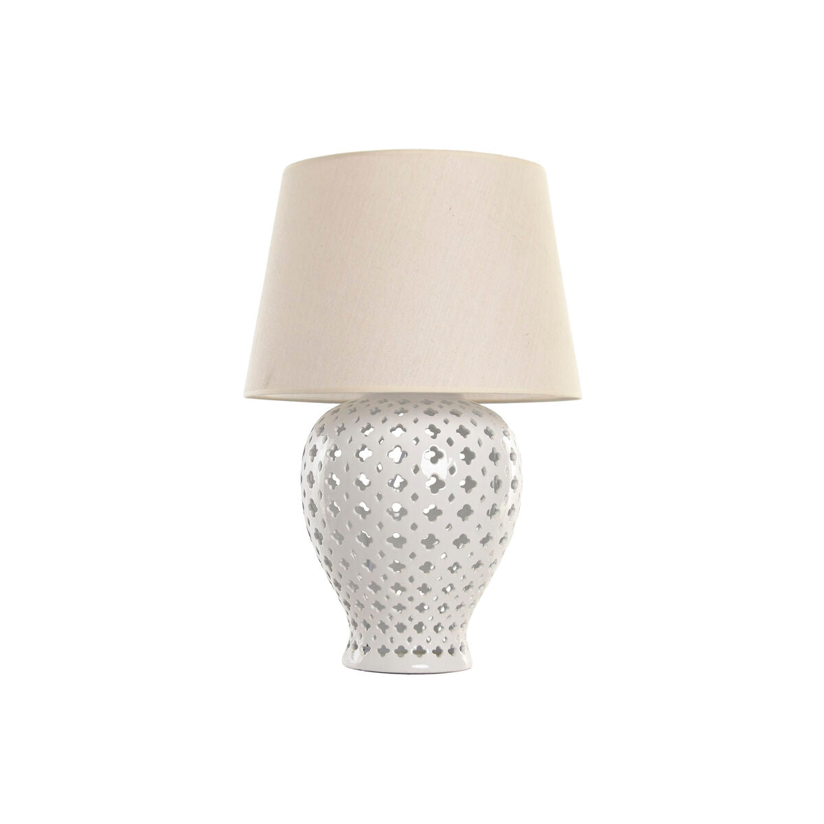 Bordslampa Home ESPRIT Vit Beige 220 V finns hos Nordekko