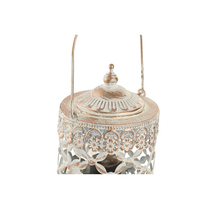 Lykta Home ESPRIT Vit Gyllene Metall Glas Arab 9 x 9 x 14,5 cm finns hos Nordekko