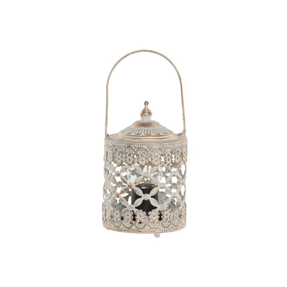 Lykta Home ESPRIT Vit Gyllene Metall Glas Arab 9 x 9 x 14,5 cm finns hos Nordekko