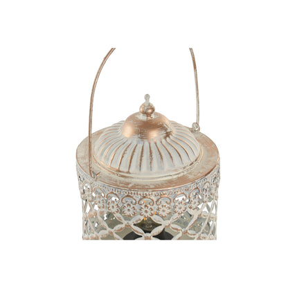 Lykta Home ESPRIT Vit Gyllene Metall Glas Arab 13,5 x 13,5 x 19 cm finns hos Nordekko