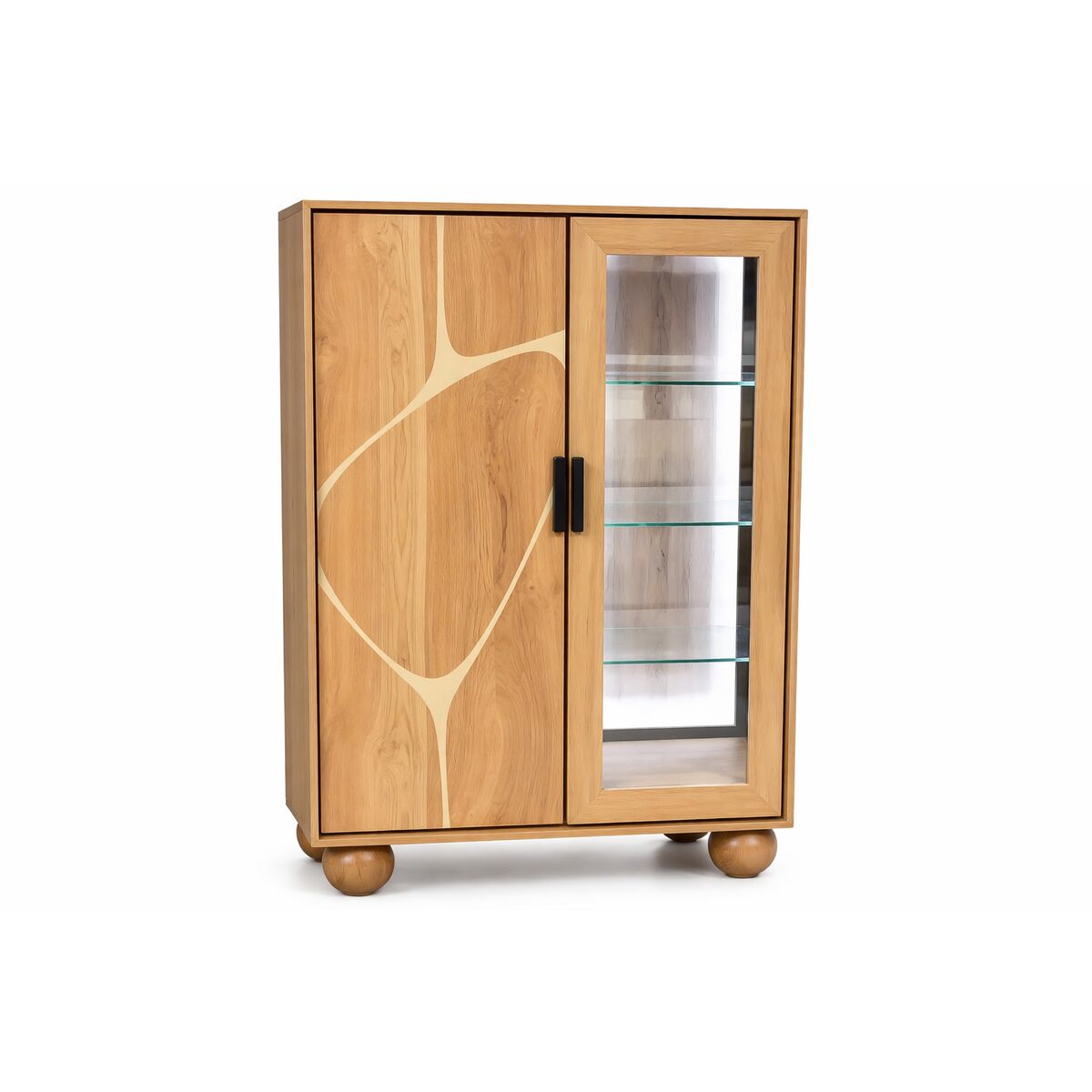 Visningsställ Home ESPRIT Glas Akaciaträ 100 x 40 x 150 cm finns hos Nordekko