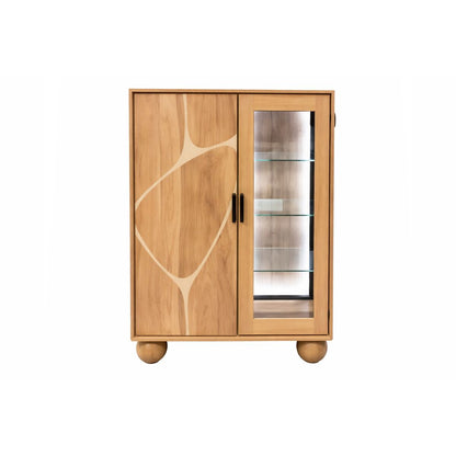 Visningsställ Home ESPRIT Glas Akaciaträ 100 x 40 x 150 cm finns hos Nordekko