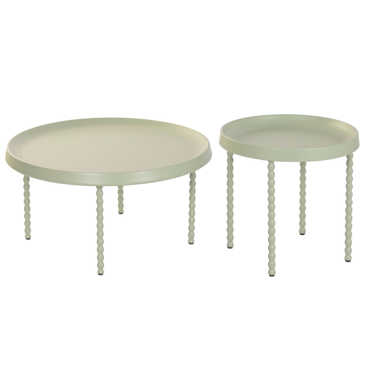 2-bordsset Home ESPRIT Grön 75 x 75 x 39 cm finns hos Nordekko