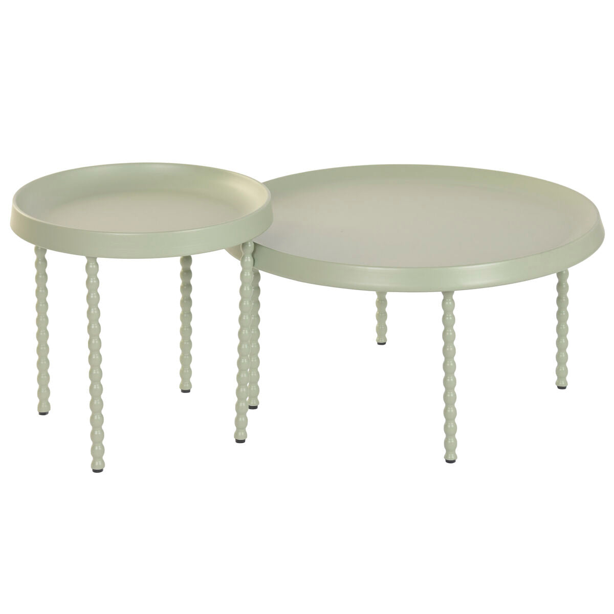 2-bordsset Home ESPRIT Grön 75 x 75 x 39 cm finns hos Nordekko