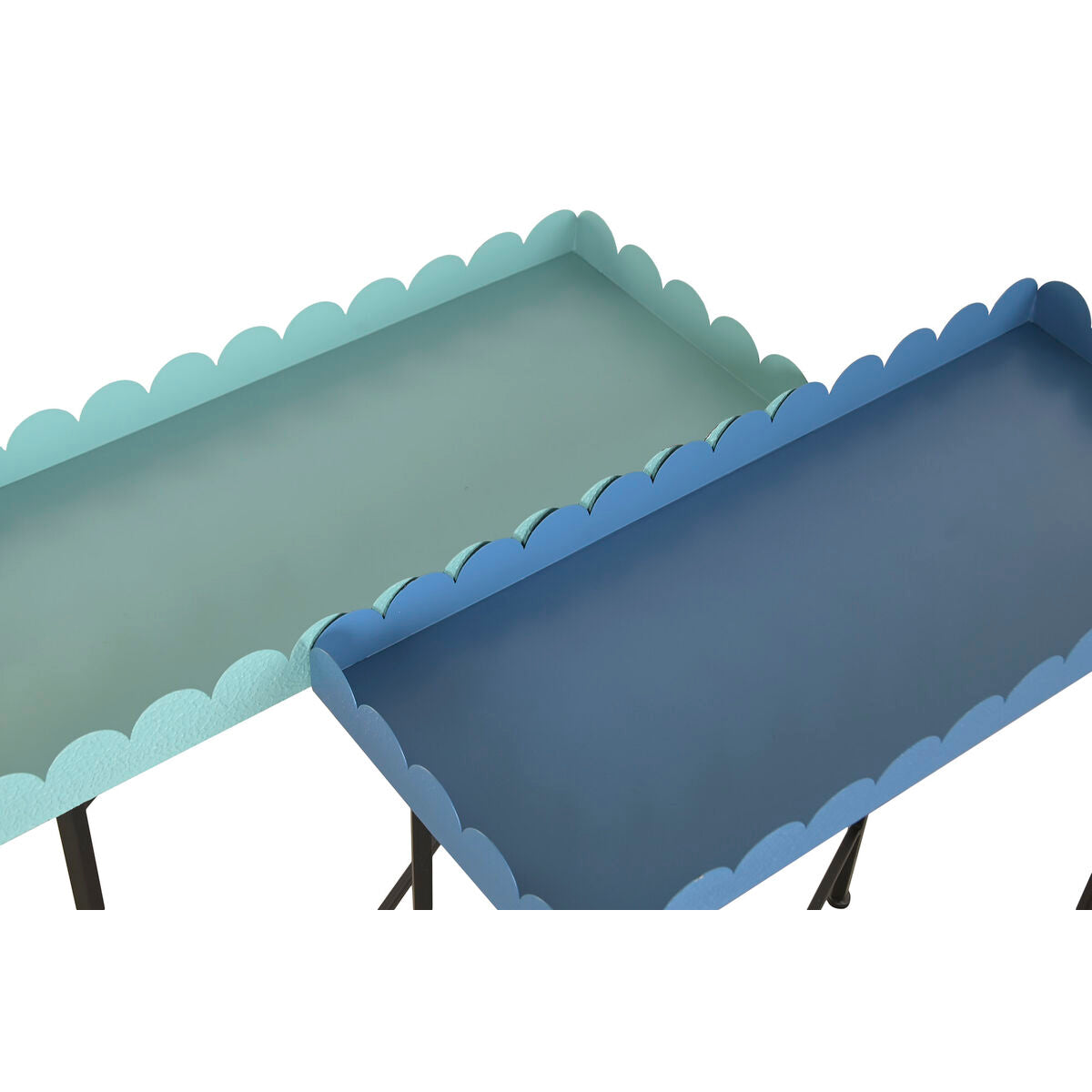Sidobord Home ESPRIT Blå Turkos 60 x 25 x 70 cm (2 antal) finns hos Nordekko