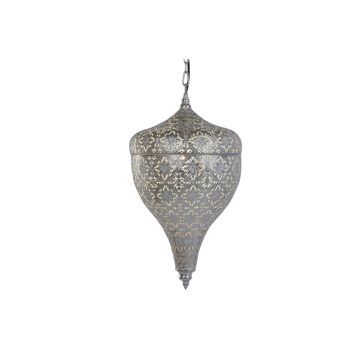Taklampa Home ESPRIT Silvrig Metall 50 W 30 x 30 x 55 cm finns hos Nordekko