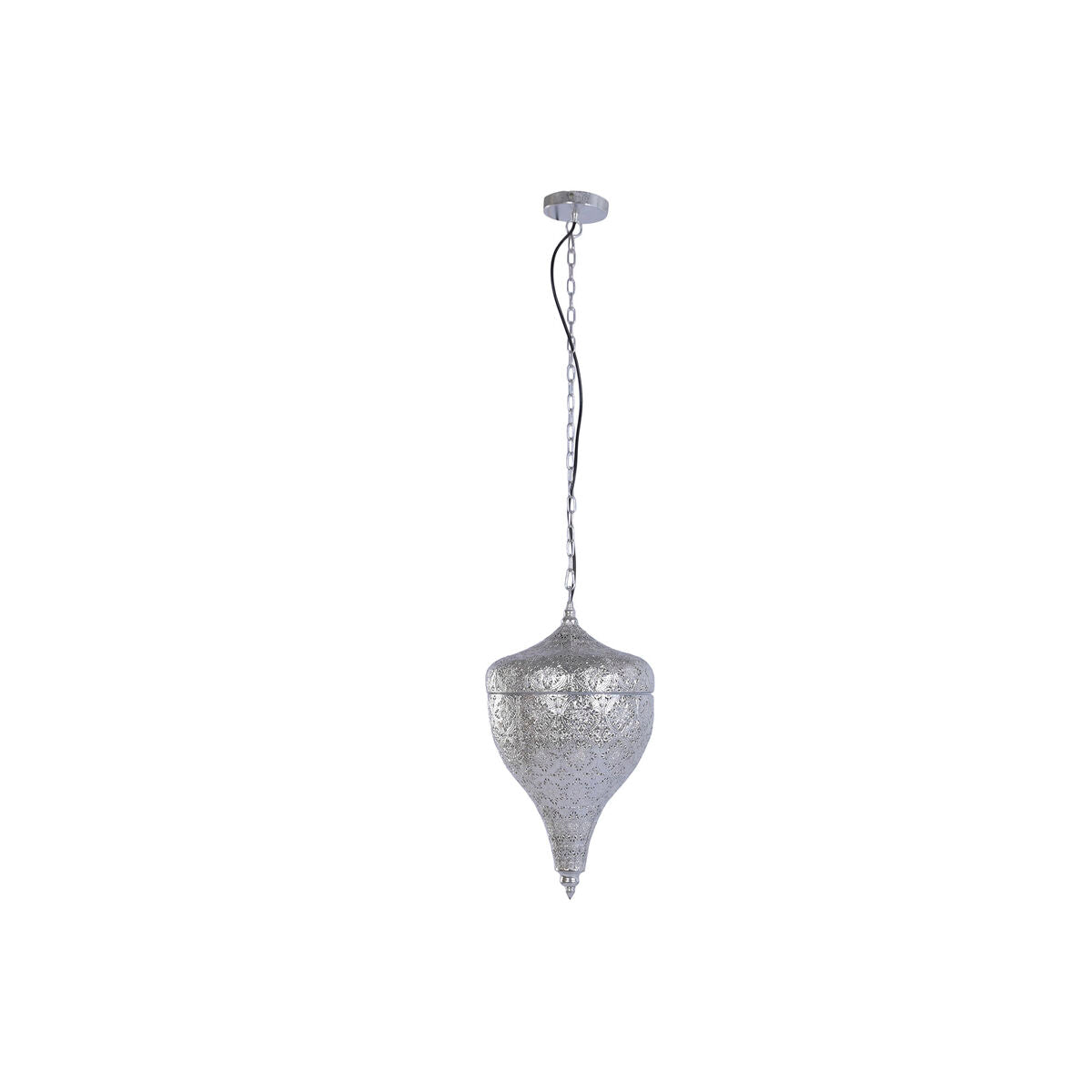 Taklampa Home ESPRIT Silvrig Metall 50 W 30 x 30 x 55 cm finns hos Nordekko
