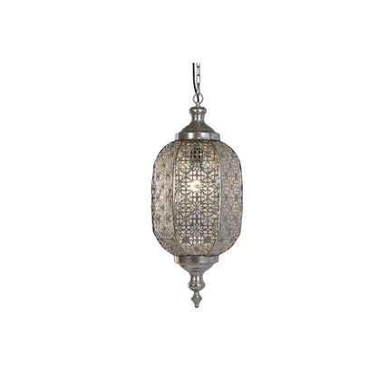 Taklampa Home ESPRIT Silvrig Metall 50 W 28 X 28 X 140 CM finns hos Nordekko