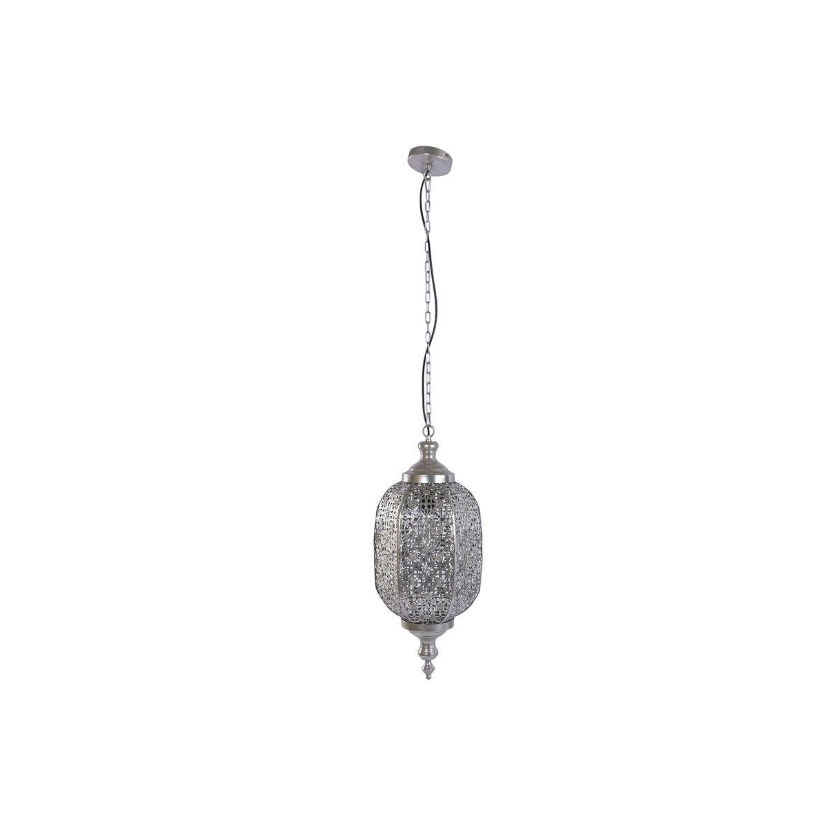 Taklampa Home ESPRIT Silvrig Metall 50 W 28 X 28 X 140 CM finns hos Nordekko