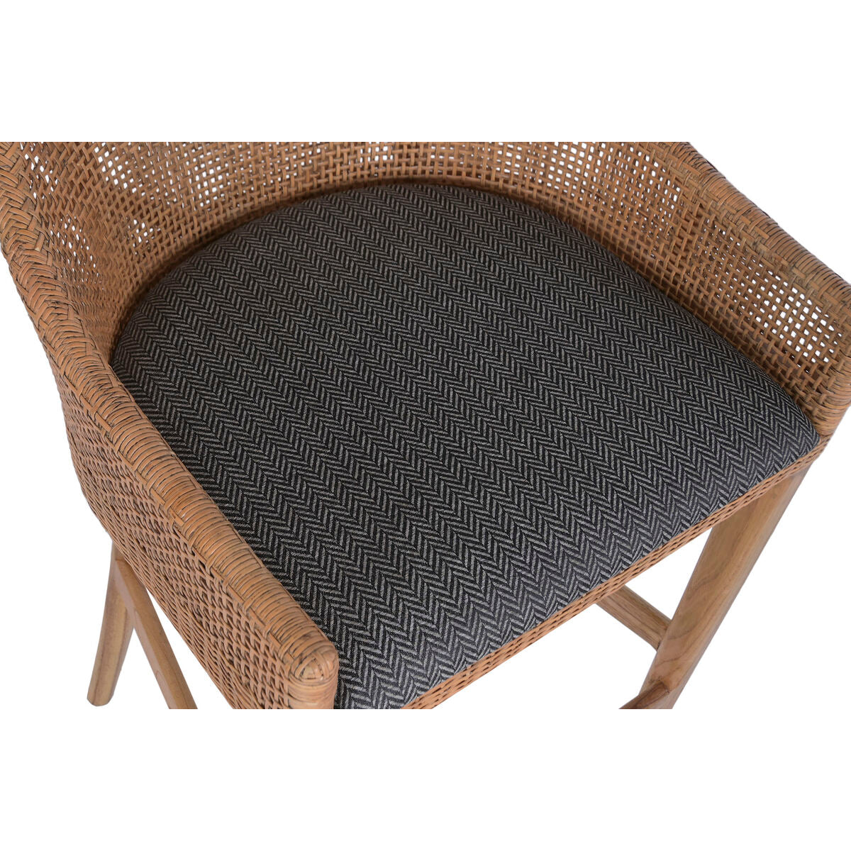 Sittpall Home ESPRIT Brun Grå Rattan 51 X 52 X 100 CM finns hos Nordekko