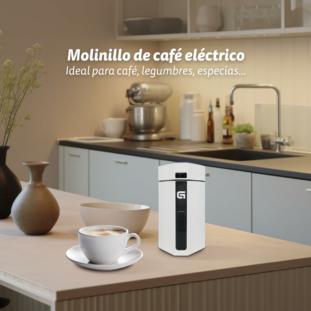Elektrisk kvarn Grunkel MO-150BL 150 W Vit 50 g finns hos Nordekko