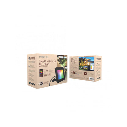 Floodlight/Projektorlampa Muvit MIOFLOD001 F Svart 20 W (2700 K) (6500 K) finns hos Nordekko